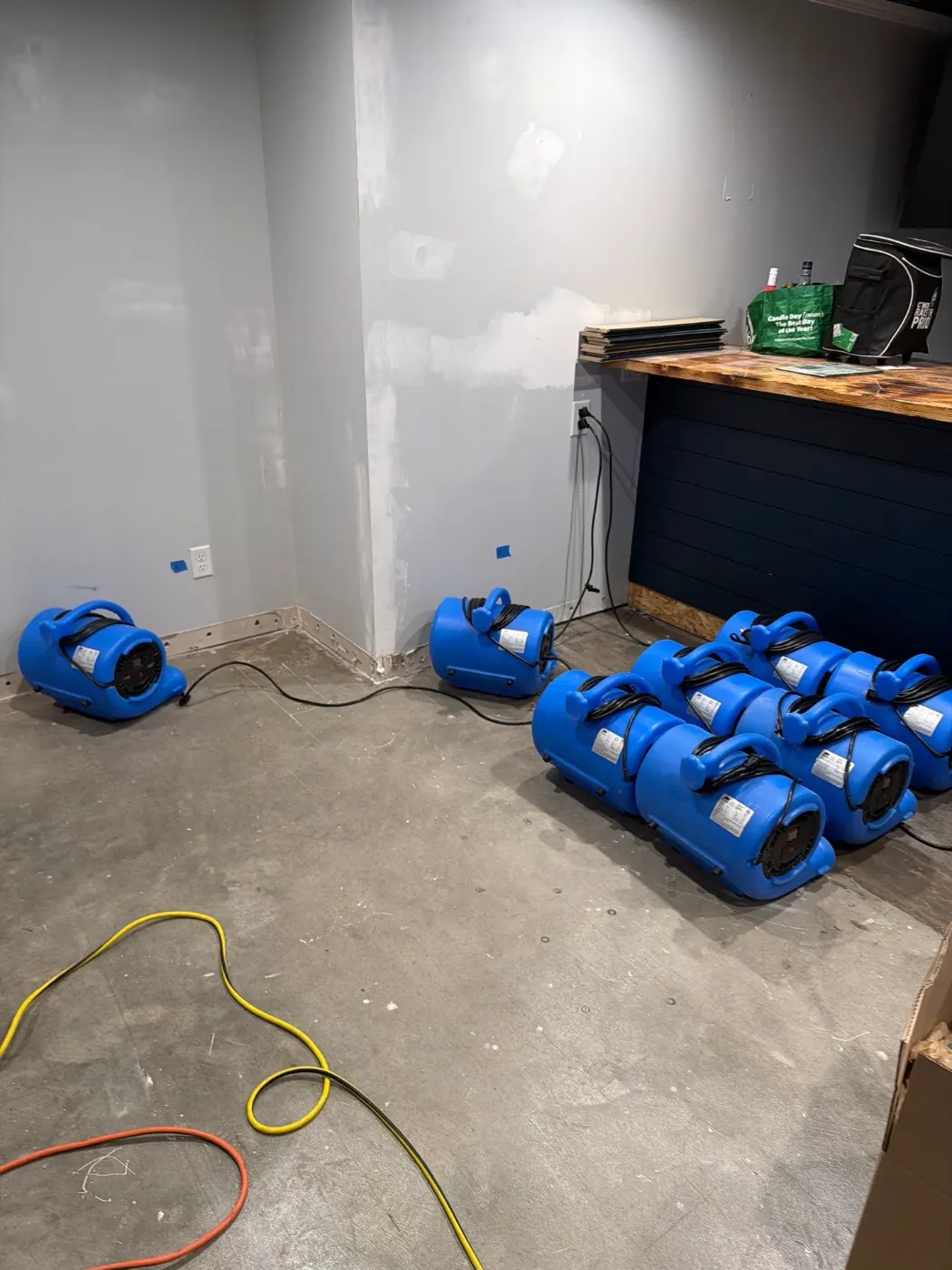 Commercial water mitigation in East Harbour