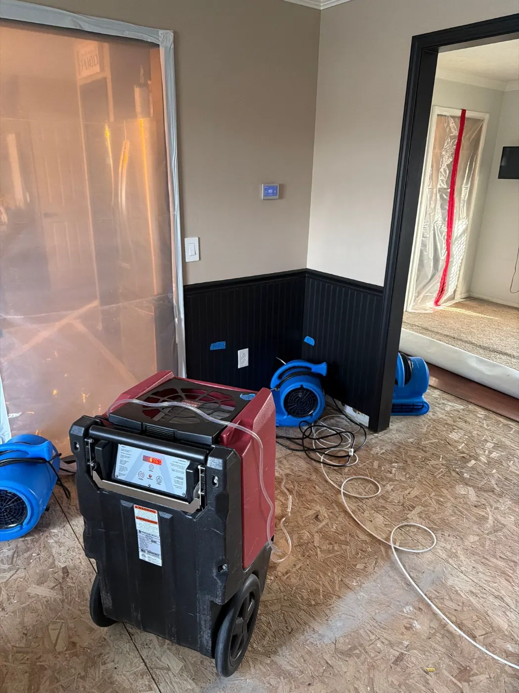 Water damage restoration by East Harbour Water Restoration near Fishers, IN